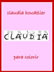 nome claudia para colorir